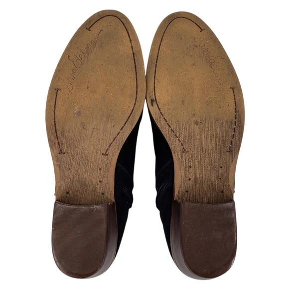 Sam Edelman Petty Black Suede Ankle Bootie Sz 8.5 - Picture 8 of 12